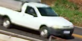 Recorte real de uma caminhonete, detectada pelo sistema numa rodovia